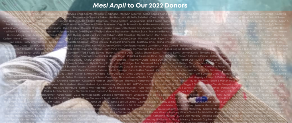 2022 Donor Thank You 